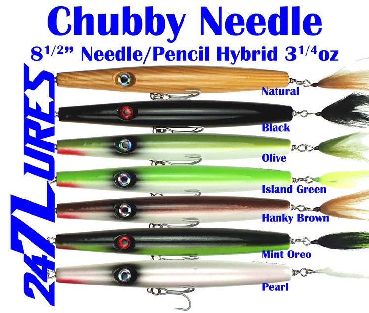 24/7 Lures - 8.5in Chubby Needle - 8.5in 24/7 Lures - 8.5in Chubby Needle - 8.5in