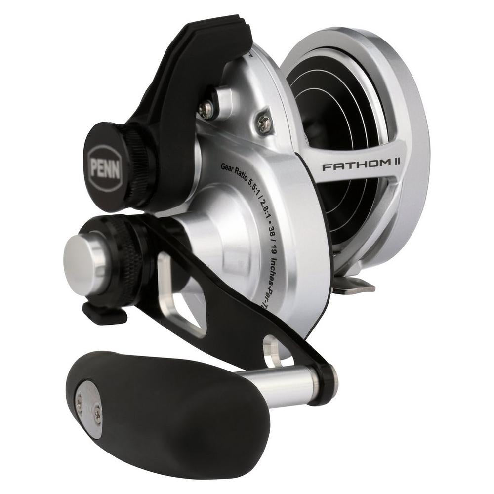 2 speed baitcasting reel Penn Fathom II FTHII30LD2 2-Speed Lever Drag Reel