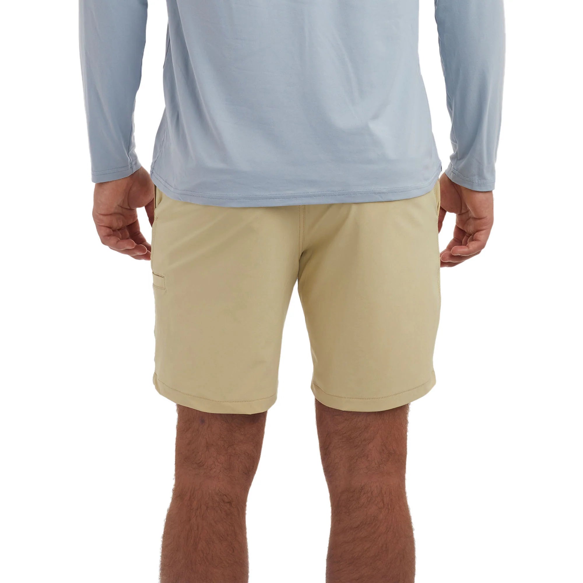Pelagic_Mako_Hybrid_Shorts_18__Khaki_Back