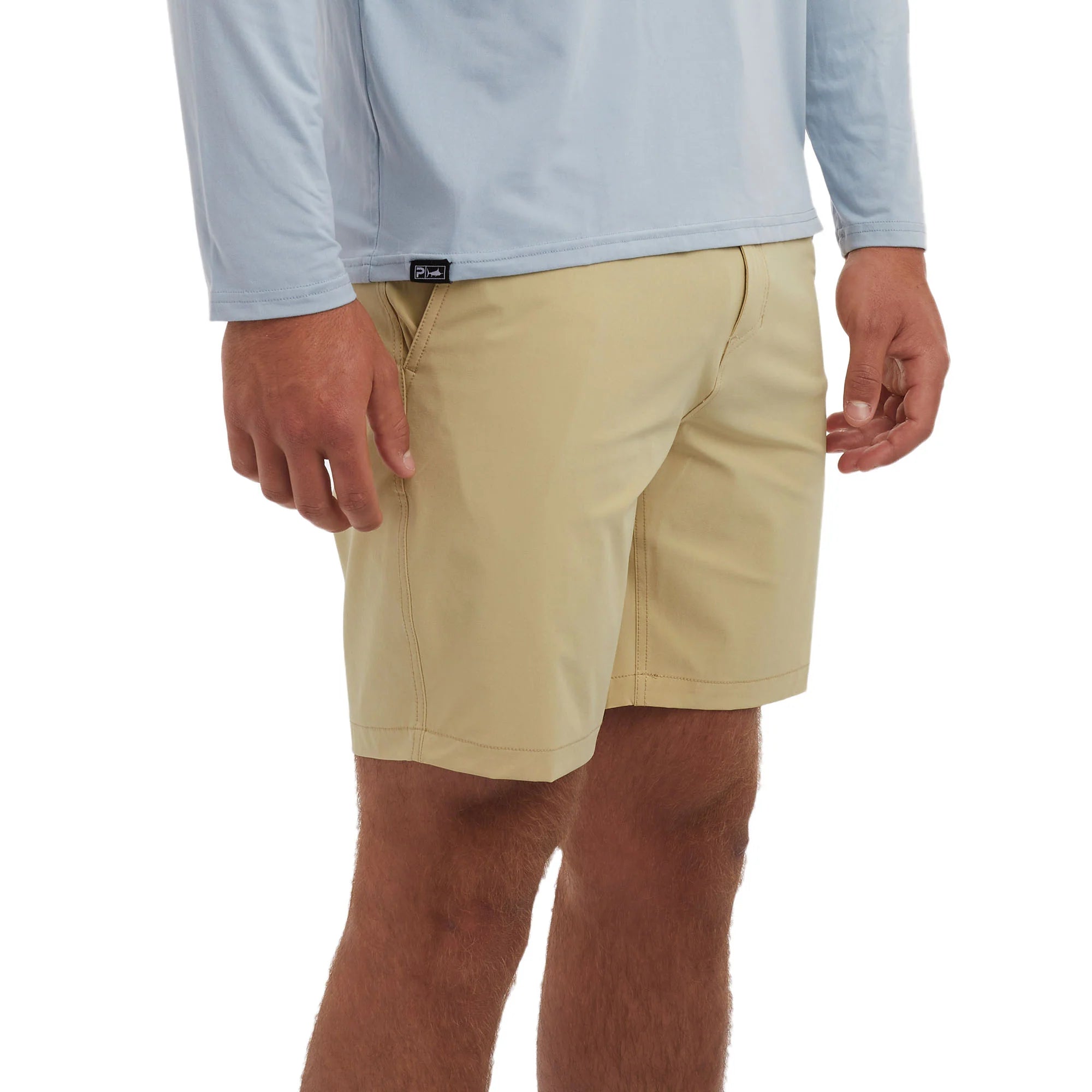 Pelatic_Mako_Hybrid_Shorts_18__Khaki_Front_Model