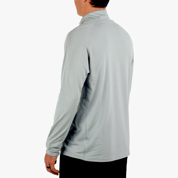 aftco-air-o-mesh-quarter-14-zip-performance-shirt-harbor-gray-heather-back-model