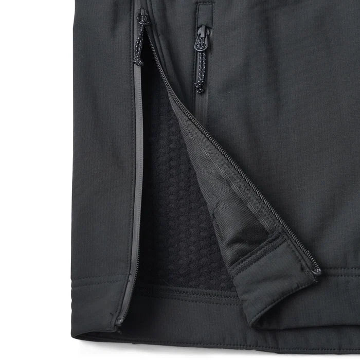 aftco-reaper-windproof-pullover-hoodie-black-side-zipper-feature