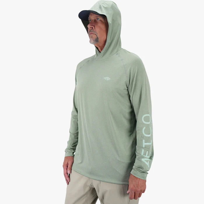 aftco-samurai-sun-protection-hoodie-shirt-olive-heather-arm