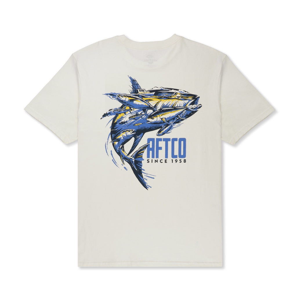 Chemise Aftco homme grande bleue américaine pêche