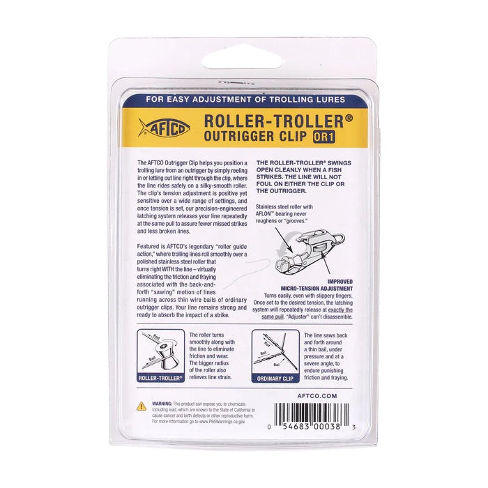 AFTCO - Roller Troller Outrigger Release Clips - 2pk