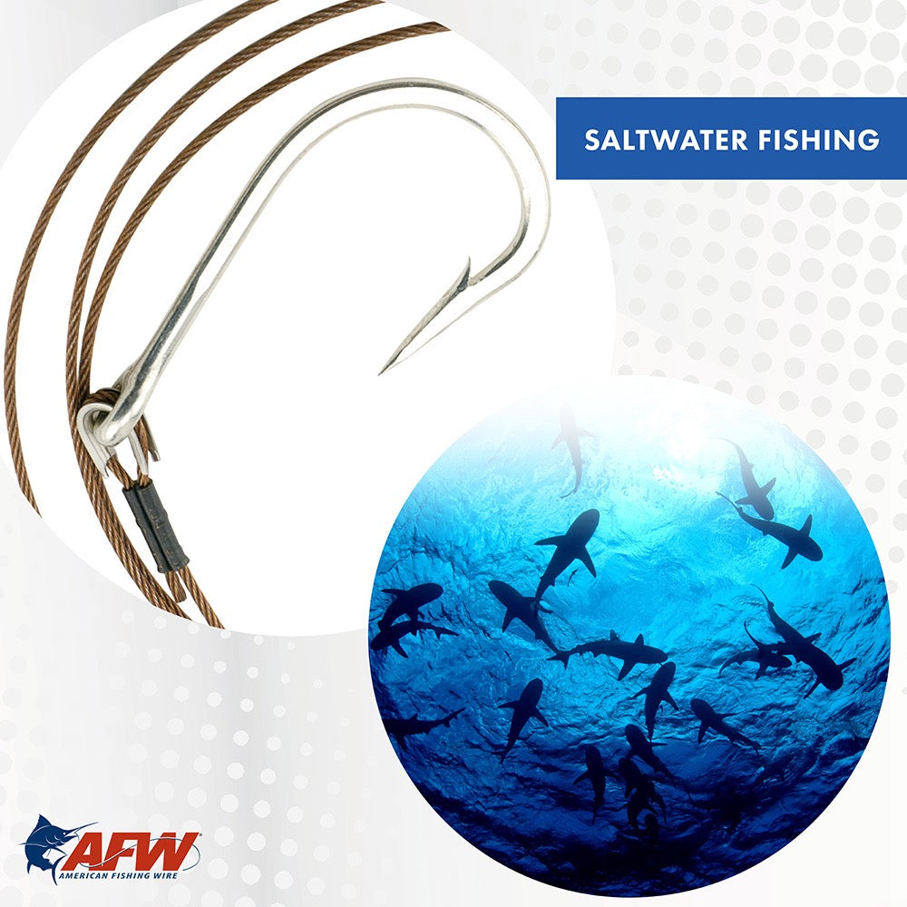 AFW - 49-Strand Stainless Steel 7x7 Leader Cable