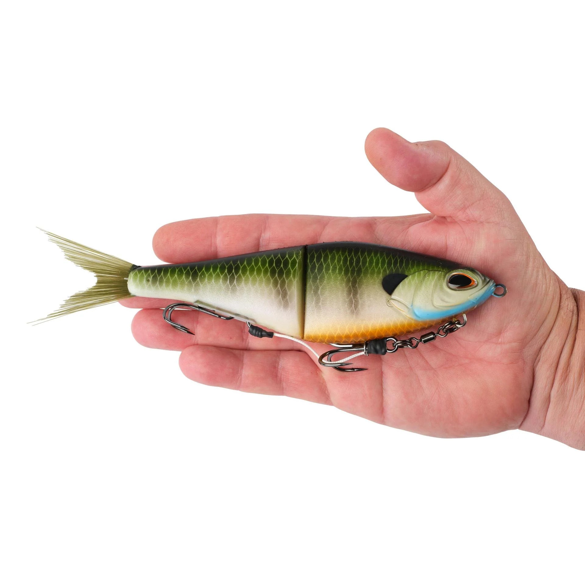 berkley-powerbait-chop-block-soft-glide-bait-8in-matte-bluegill-hand