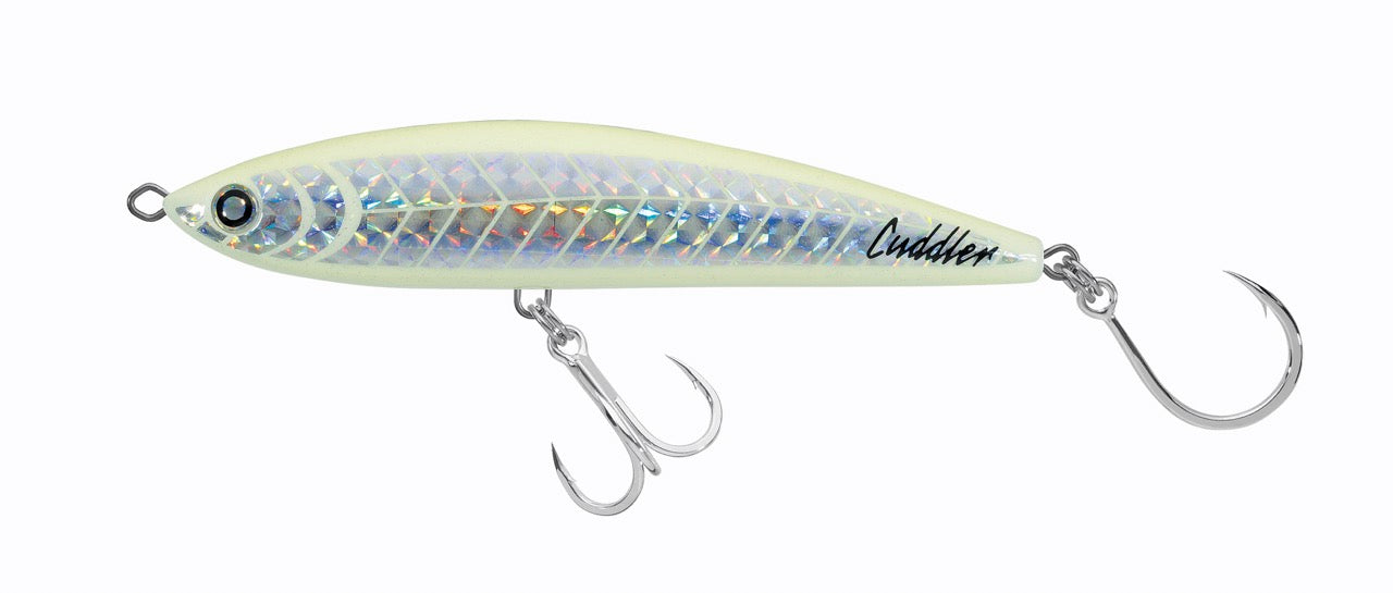 daiwa-2025-saltiga-cuddler-tuna-floating-stickbait-glow-killer-sku-SAC185FGK-hooks