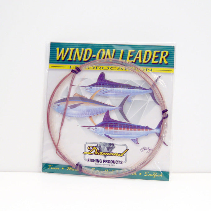 Diamond - 25ft Fluorocarbon Wind-On Leaders