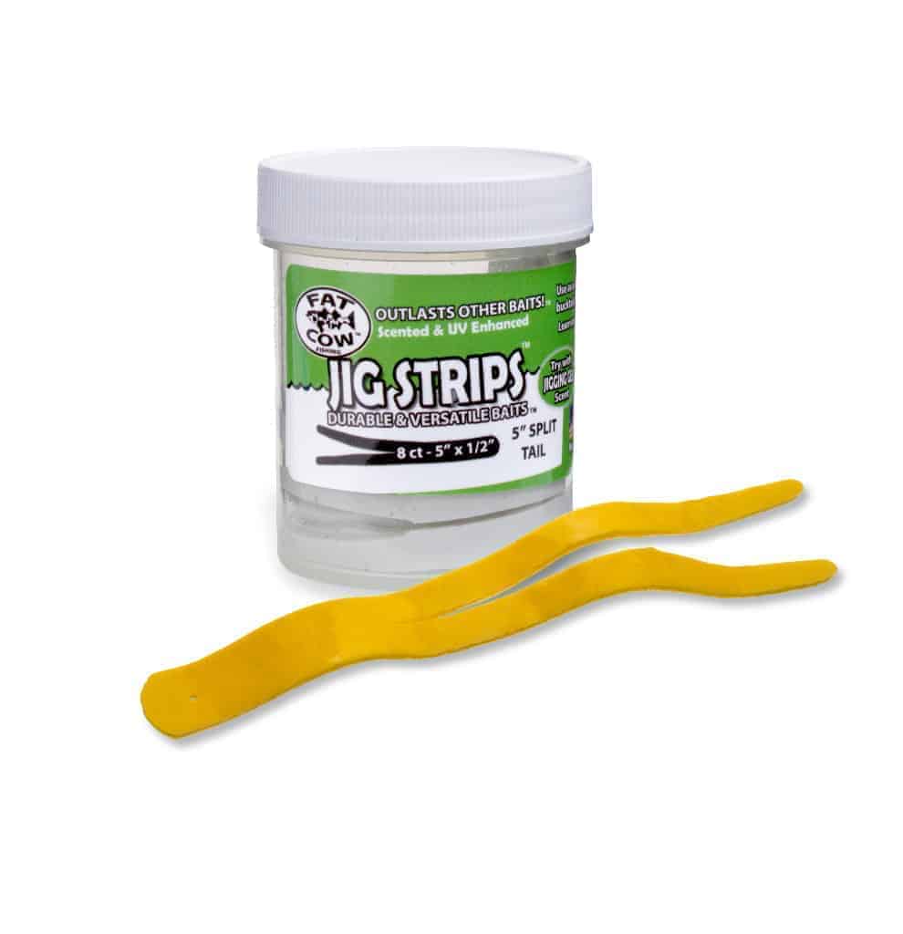 fat-cow-split-tail-jig-strips-yellow