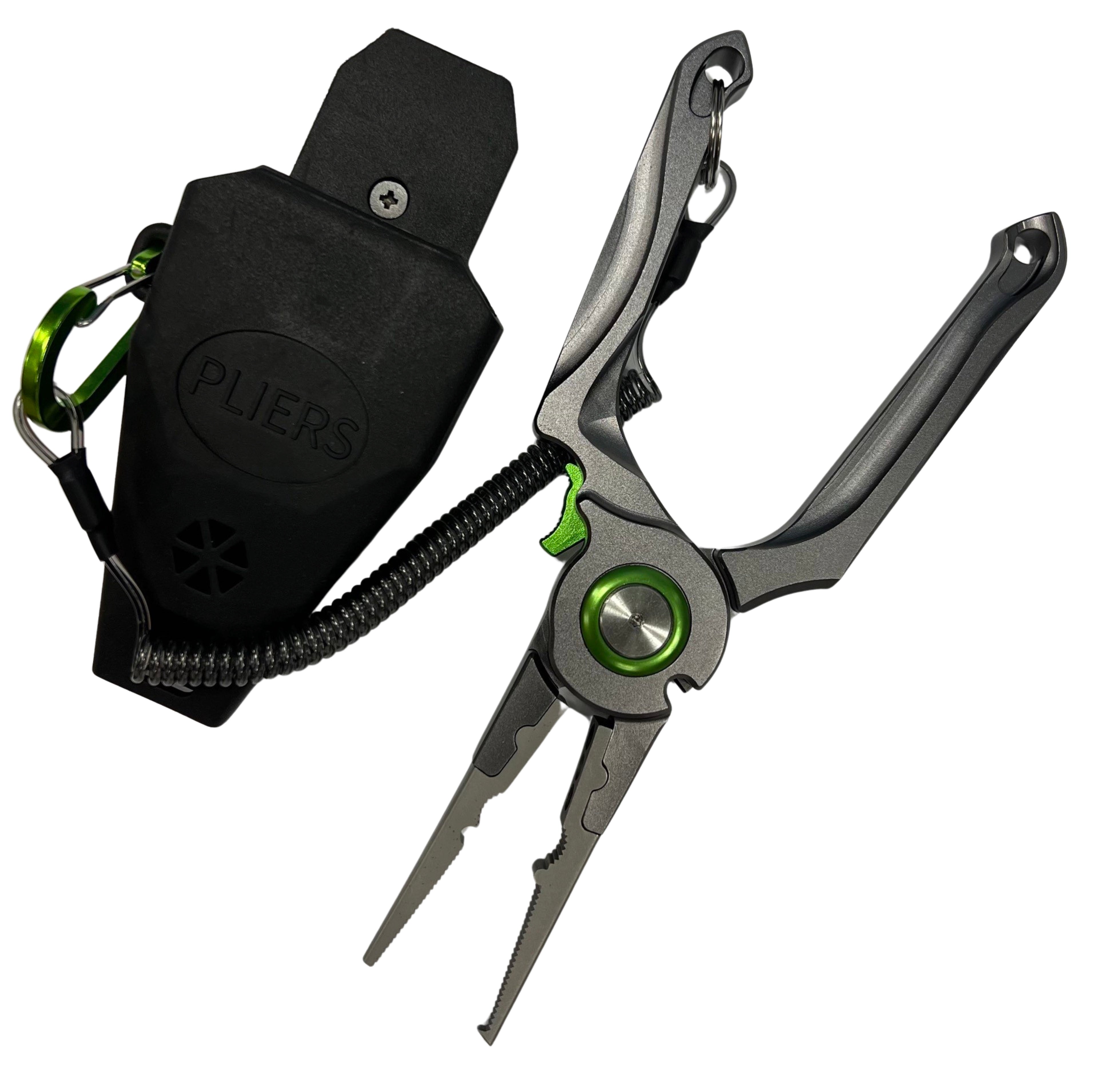 FISH & Tackle - Split Ring Pliers with Side Snip and Rubber Sheath