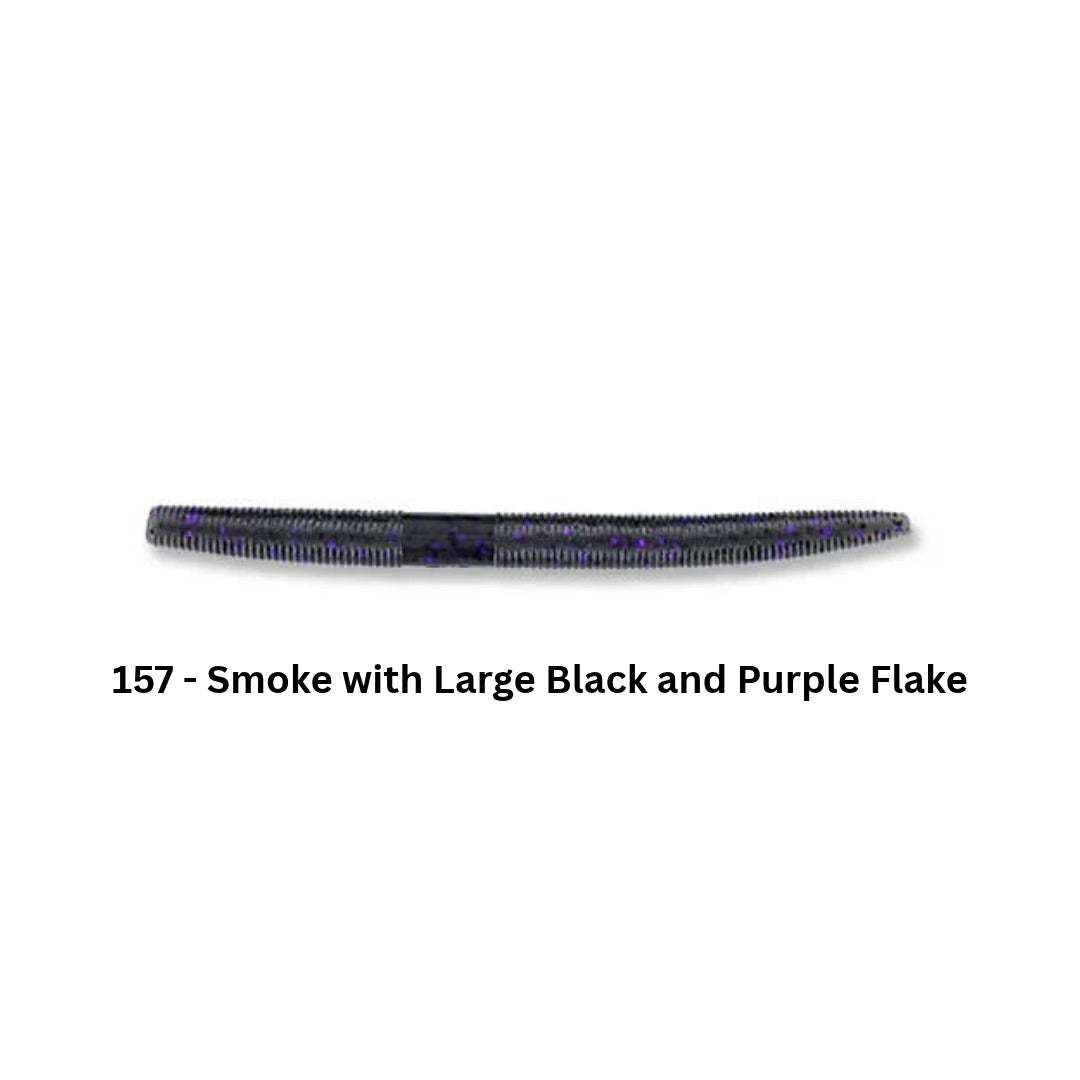 gary-yamamoto-5in-senko-157-smoke-with-large-black-and-purple-flake