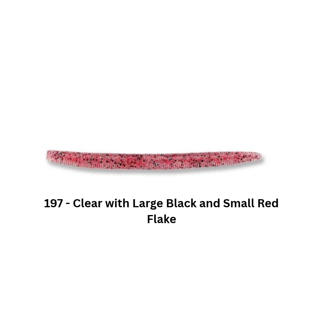 gary-yamamoto-5in-senko-197-clear-with-large-black-and-small-red-flake