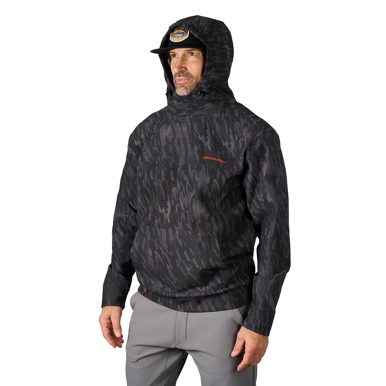 grundens-kryall-hoodie-blackbeard-camo-model-side-hood
