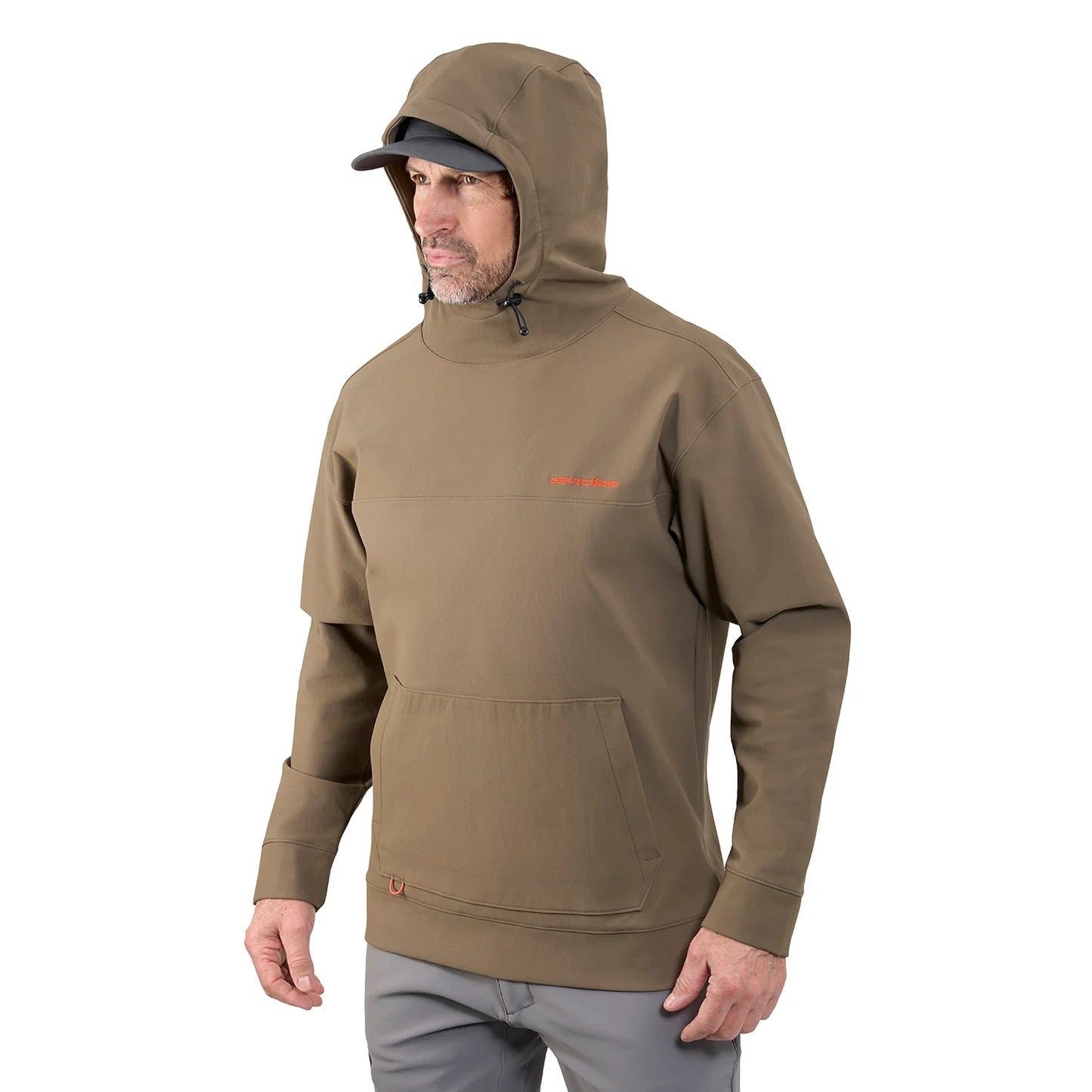 grundens-kryall-hoodie-otter-model-hood