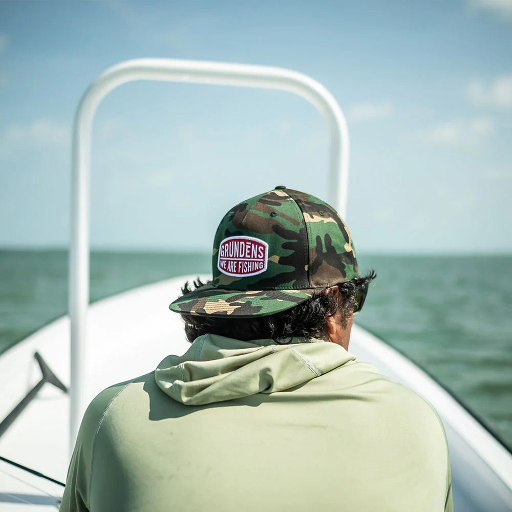 Grundens - We Are Fishing Camo Trucker Hat