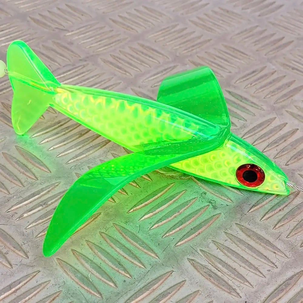 Hawaiian Malolo Neon Frog Trolling Bird Teaser For Offshore Fishing