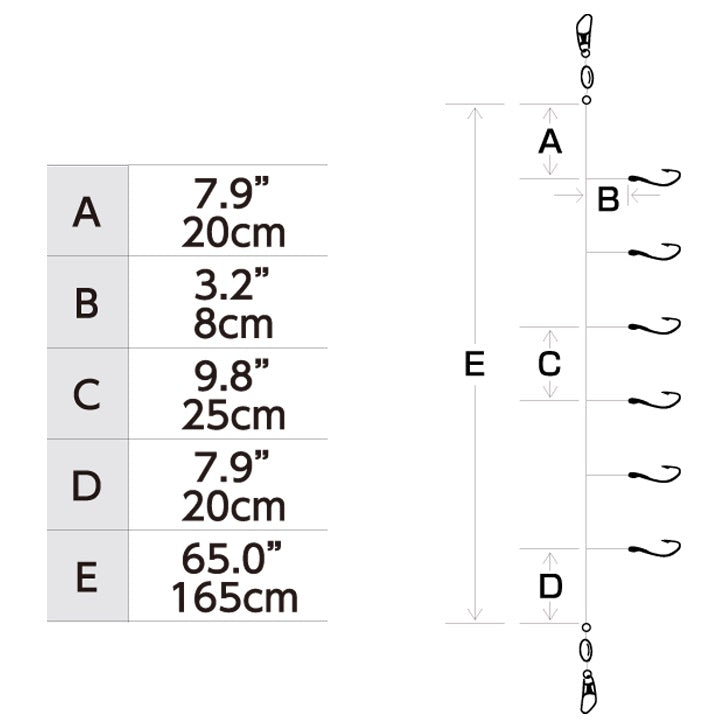 hayabusa-ex140-seaguar-fluorocarbon-sabiki-rig-diagram