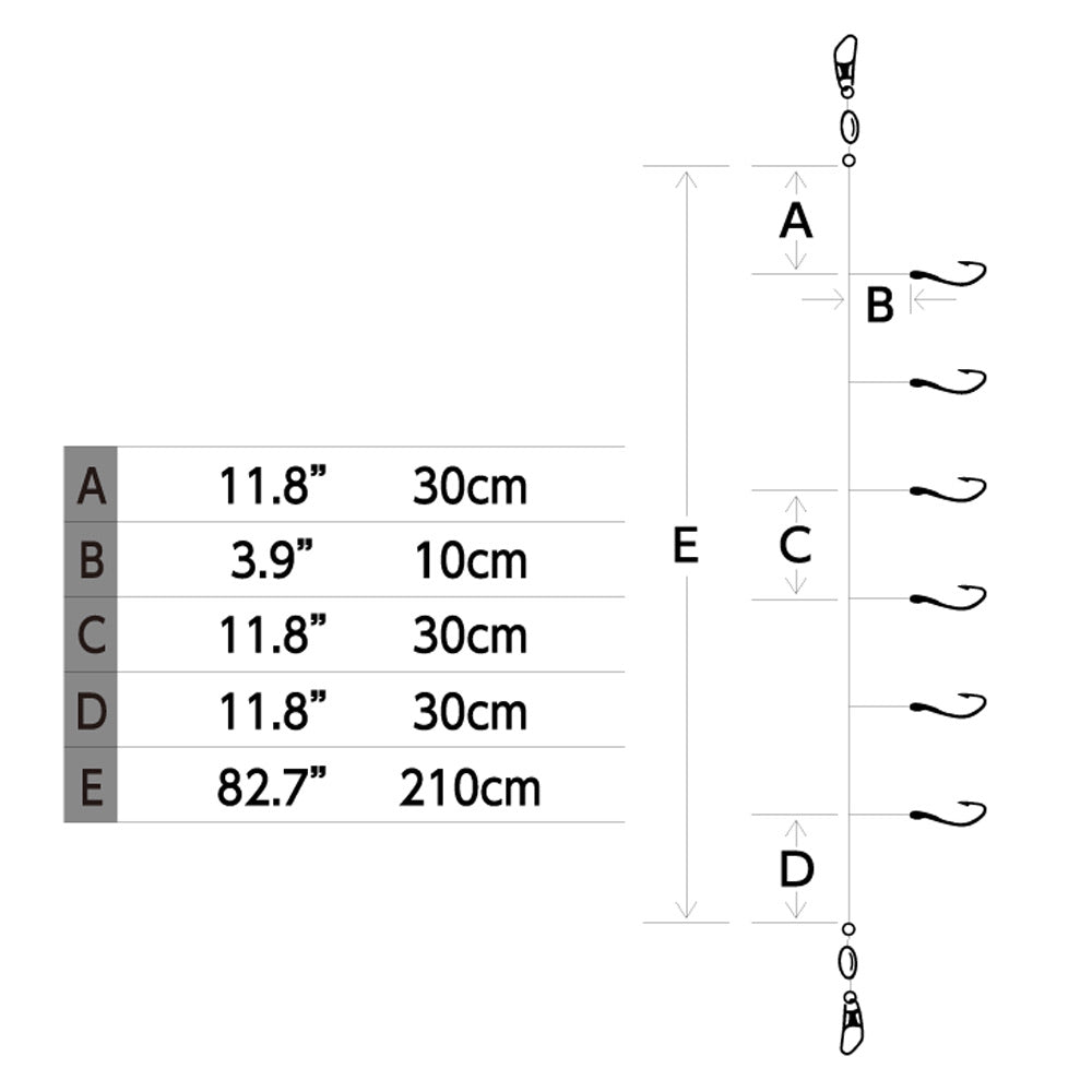 hayabusa-laser-pink-white-flasher-sabiki-rigs-diagram