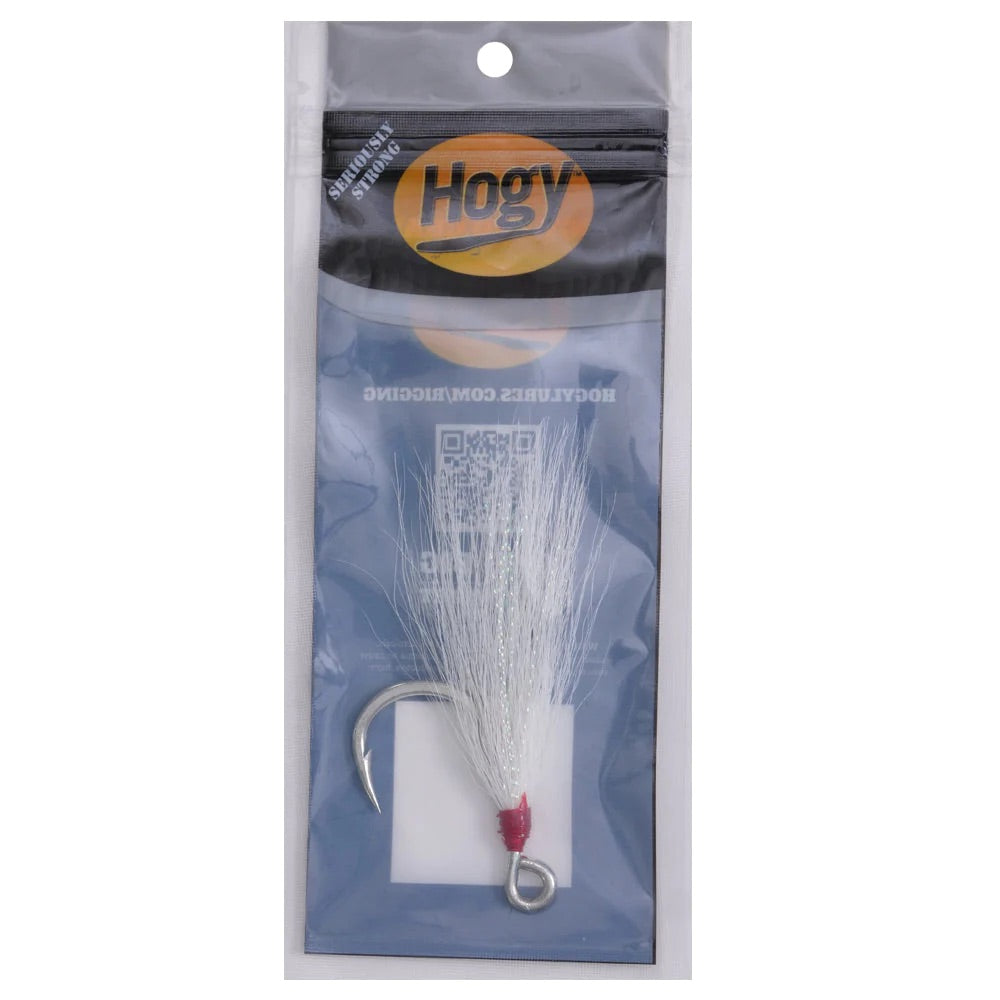Hogy - Inline VMC 7266 White Bucktail Teaser Hooks