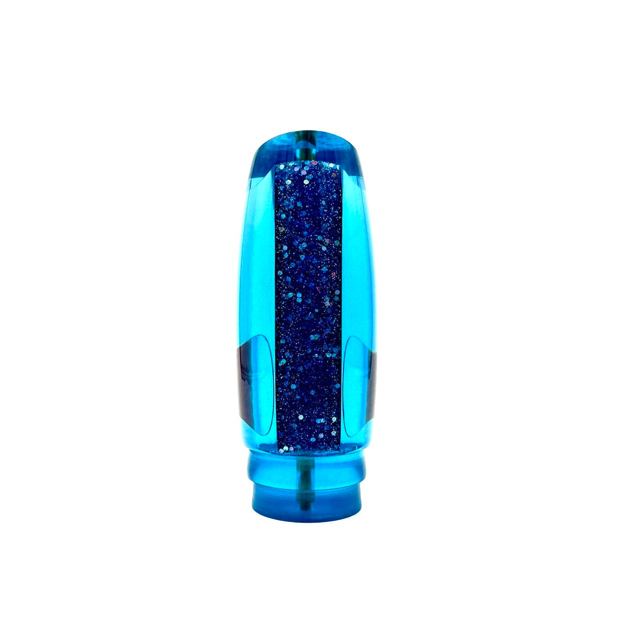 koya-lures-double-plunger-blue-resin-holo-silver-glitter-top