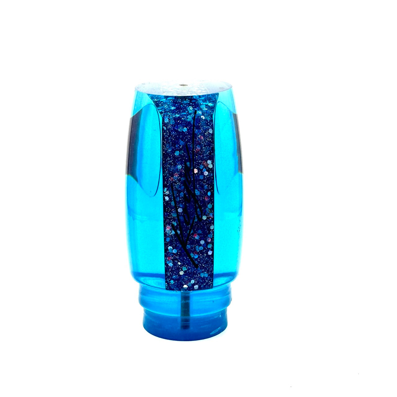 koya-lures-large-poi-dog-blue-resin-holo-silver-glitter-bottom