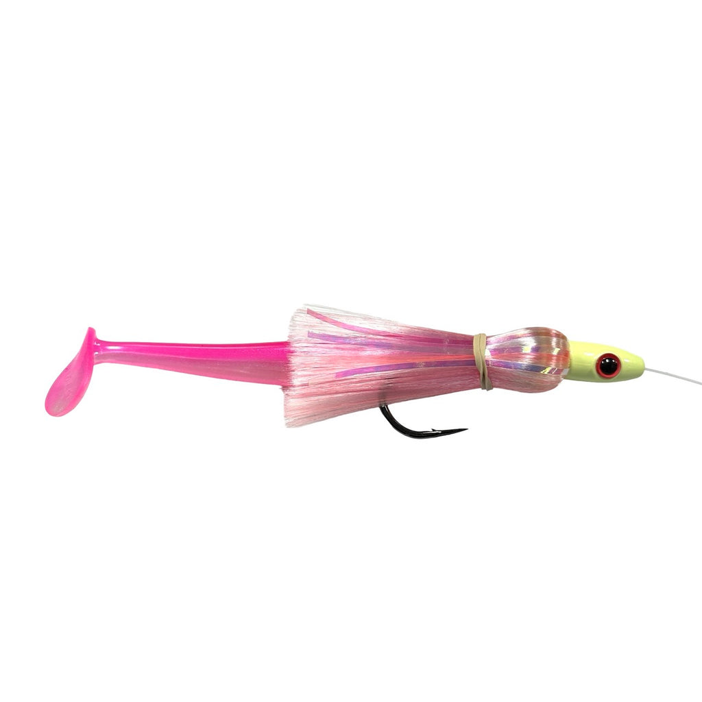 bara magic fishing lure Magictail Outfitters R19-B, Retainer Bend (20 Type_Multiplier Reel Flex silicone skirt uses Style:Reel & Bent Butt Rod（H 40-100lb 6’0’’）& Battery