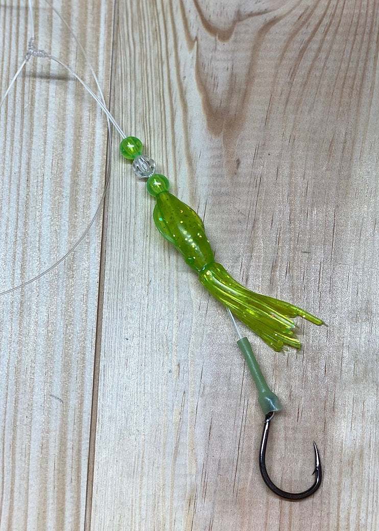 Monomoy Tackle - Black Sea Bass Rig - B2 Squid Assist Jig High Low