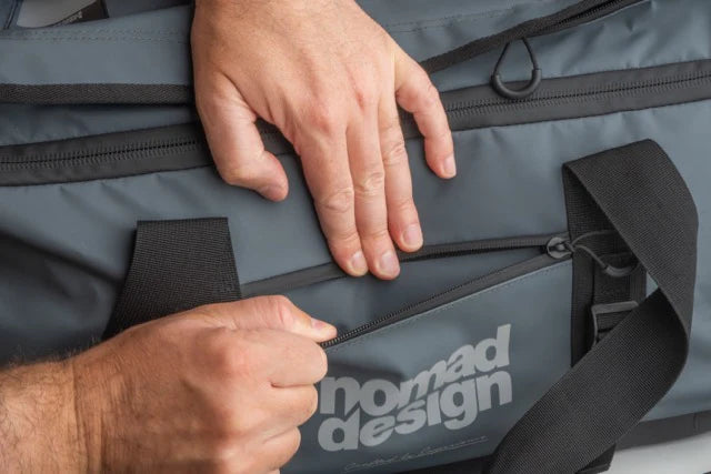 nomad-design-tuff-loader-65L-max-dry-duffel-bag-front-pouch