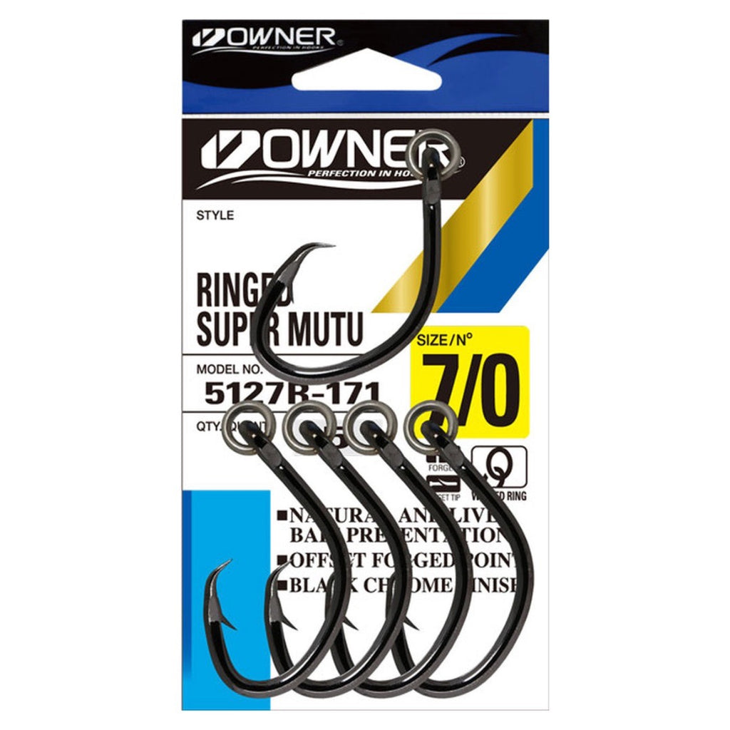 all owner fishing hooks Owner Ringed Super Mutu Circle Hooks 8/0