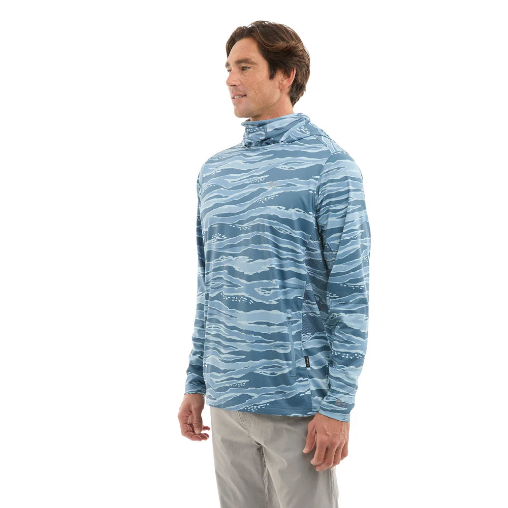 pelagic-exo-tech-hooded-performance-fishing-shirt-petrol-wahoo-camo-model-left