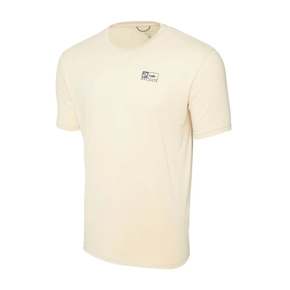 pelagic-freespool-icon-camo-performance-tee-shirt-sand-front