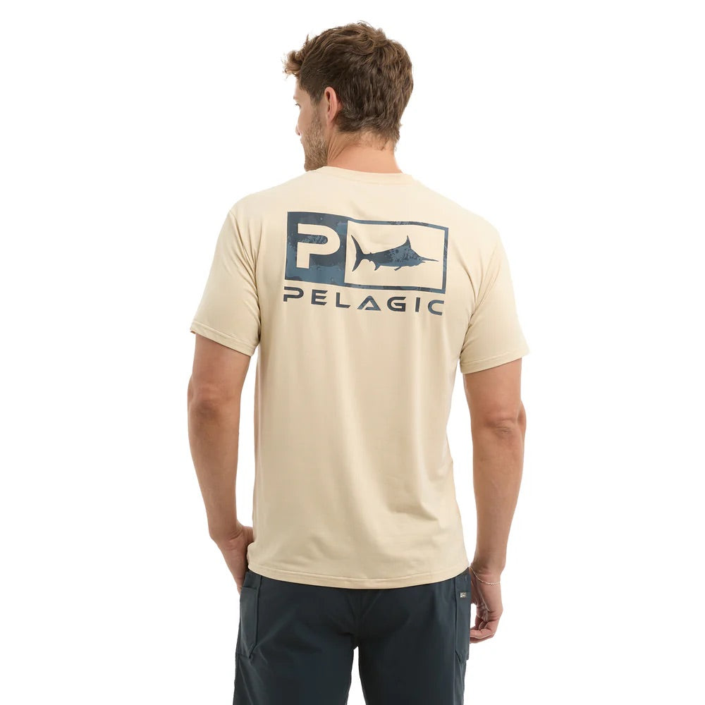 pelagic-freespool-icon-camo-performance-tee-shirt-sand-model-back