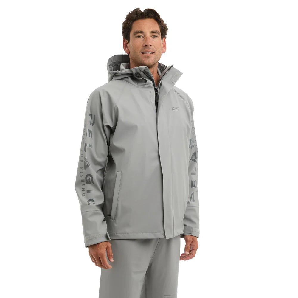 pelagic-torrent-rain-jacket-grey-model-front