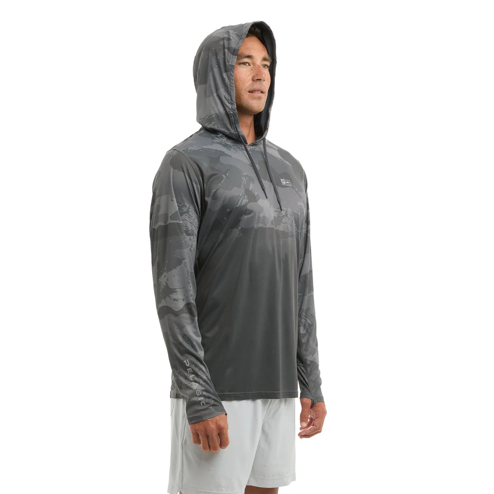pelagic-vaportek-hooded-performance-shirt-graphite-model-side-hood