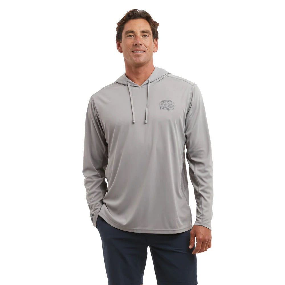 pelagic-vaportek-worldwide-wahoo-performance-hooded-fishing-shirt-grey-model-front