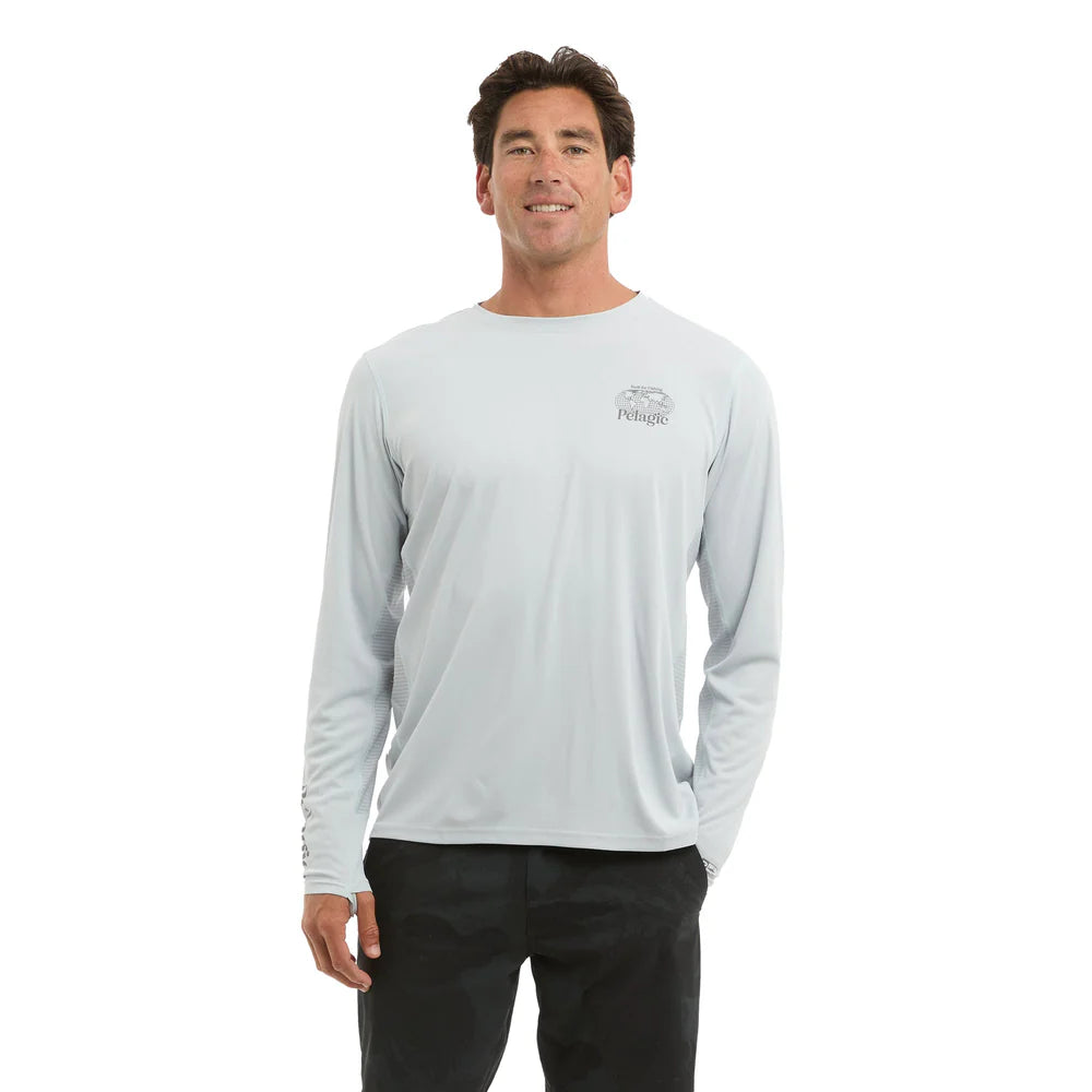 pelagic-vaportek-worldwide-yellowfin-tuna-performance-shirt-light-grey-model-front