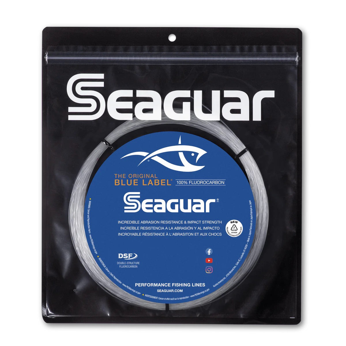 Seaguar - Big Game Blue Label Fluorocarbon Leader - 100m Coils