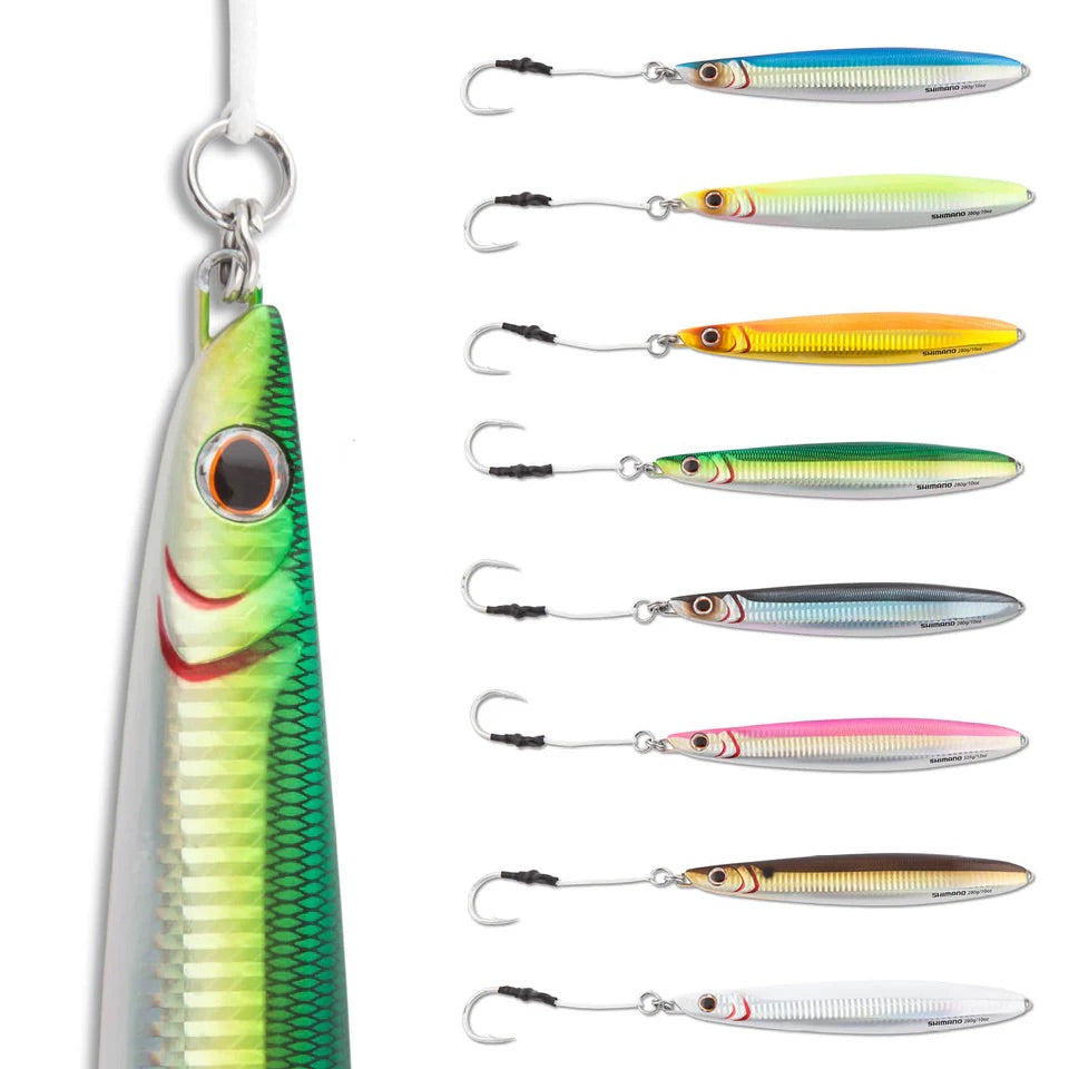 Shimano Butterfly Flat-Side Jigs Black Silver / 224 g