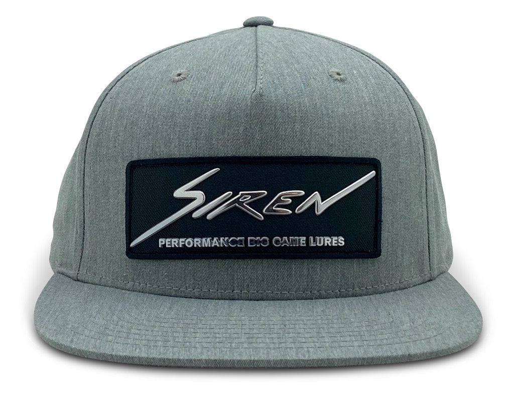 Siren Lures - Flatbill Snapback - Heather Grey