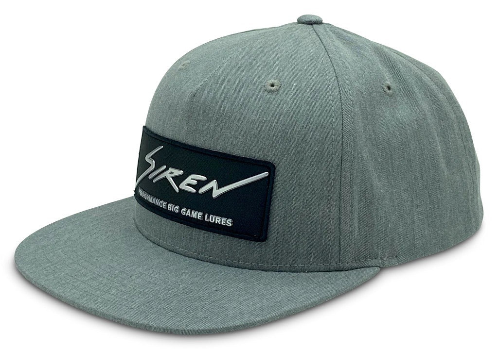 Siren Lures - Flatbill Snapback - Heather Grey