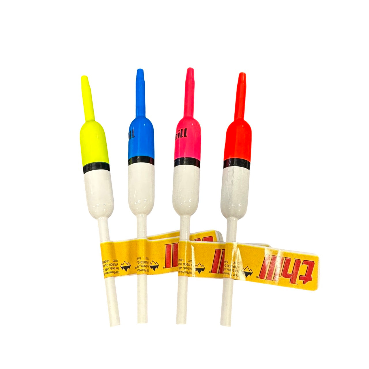 thill-fishing-float-assorted-colors-blue-pink-yellow-red-12in-pencil