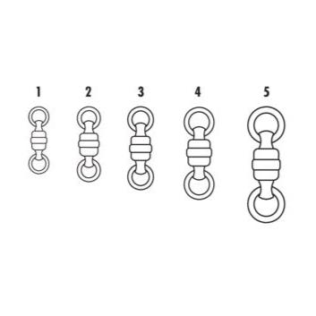 VMC - Black Stainless Steel Heavy-Duty Ball Bearing Swivel with Welded Rings