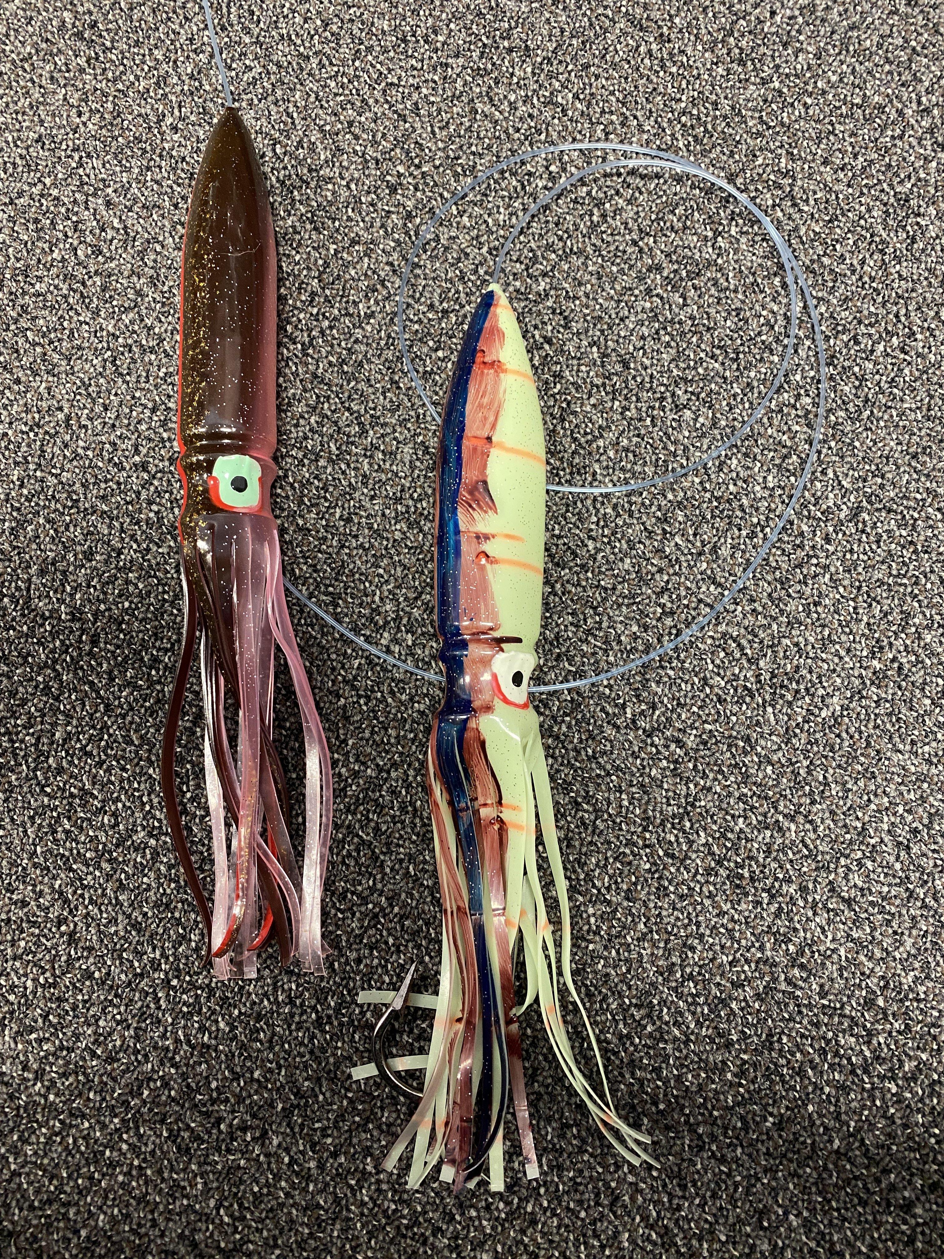 Carlson 36" Giant Tuna Spreader Bar - 13" Fuku Squids (No Birds) - Fish & Tackle