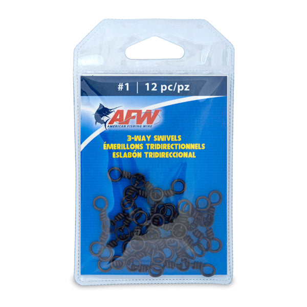 AFW - Brass 3-Way Swivels with Stainless Steel Rings