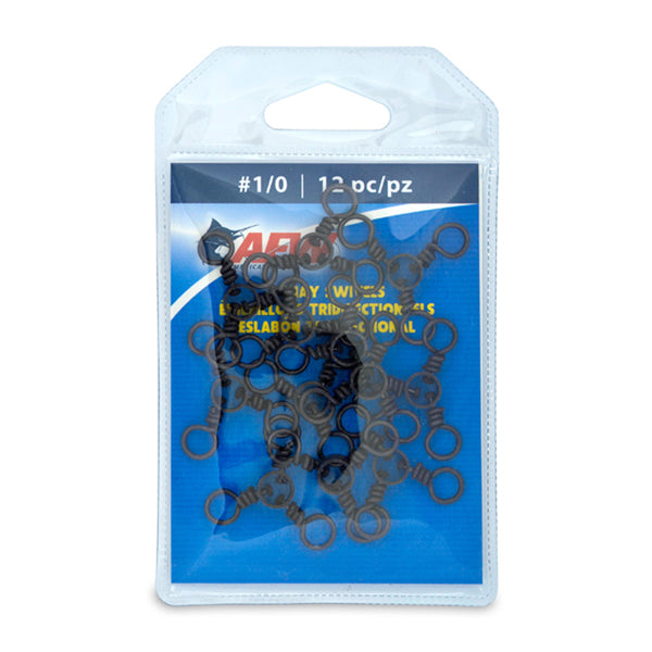 AFW - Brass 3-Way Swivels with Stainless Steel Rings