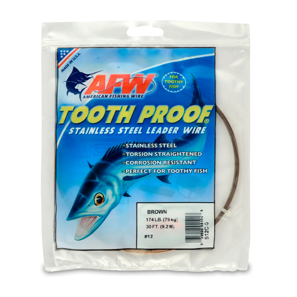 AFW - Tooth Proof Stainless Steel Single Strand Leader Wire