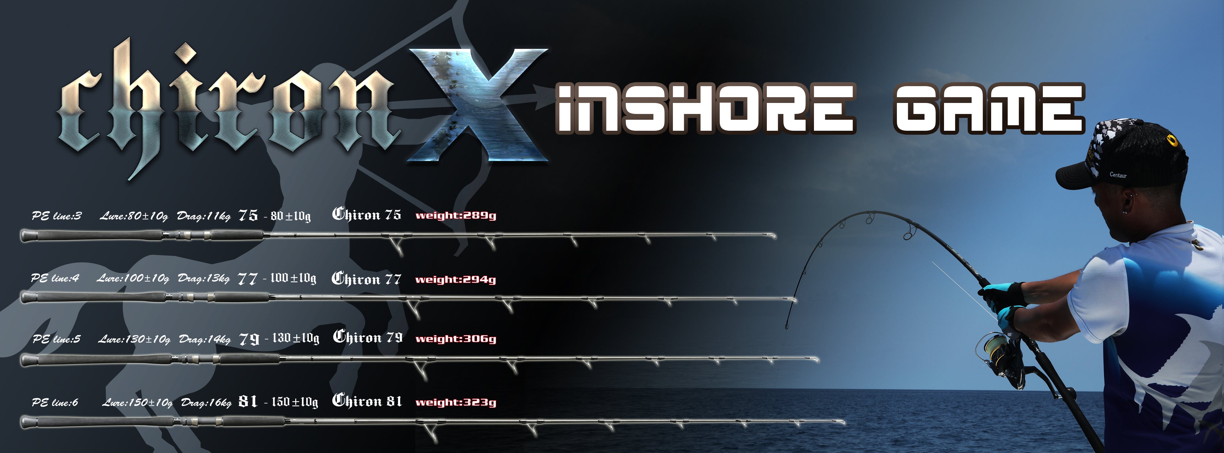 Centaur - Chiron Inshore Popping Rods