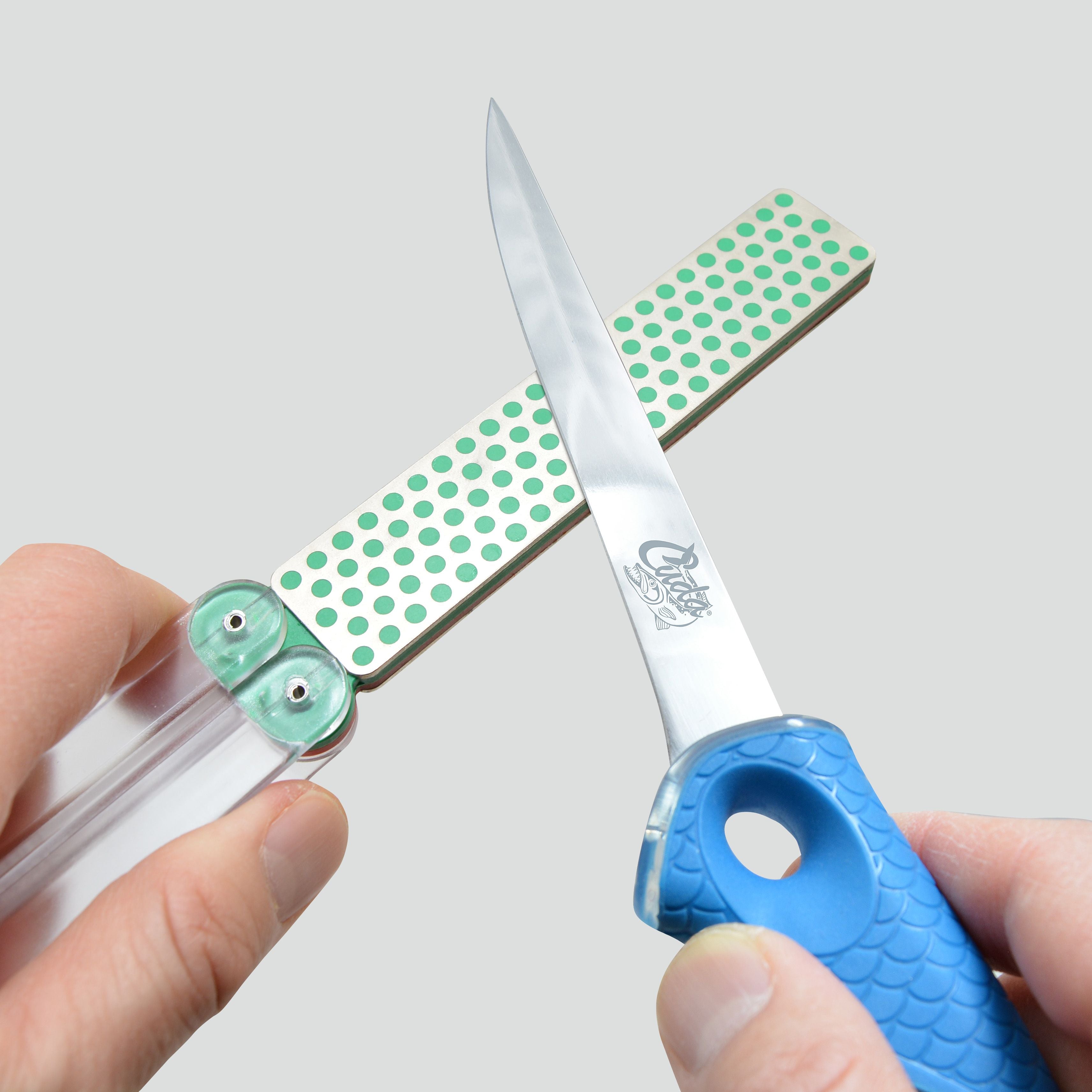 Cuda - 2-Sided Marine Knife & Hook Sharpener - Fine/Extra Fine