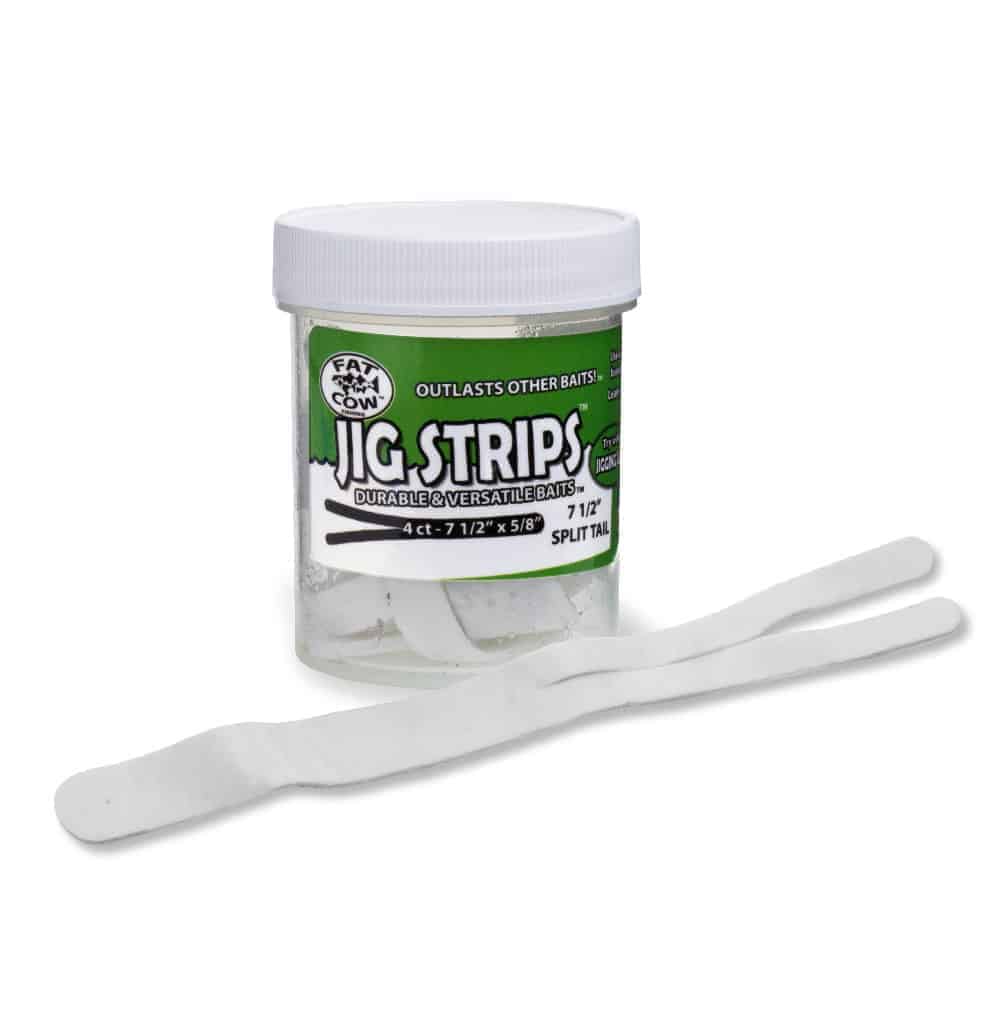 fat-cow-jig-strips-split-tail-ghost-white-7in